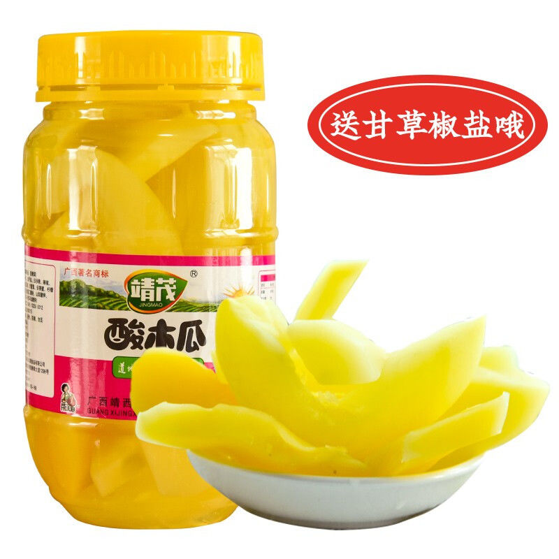 广西靖茂开味泡农家自制酸木瓜泡菜下饭菜腌制蔬菜