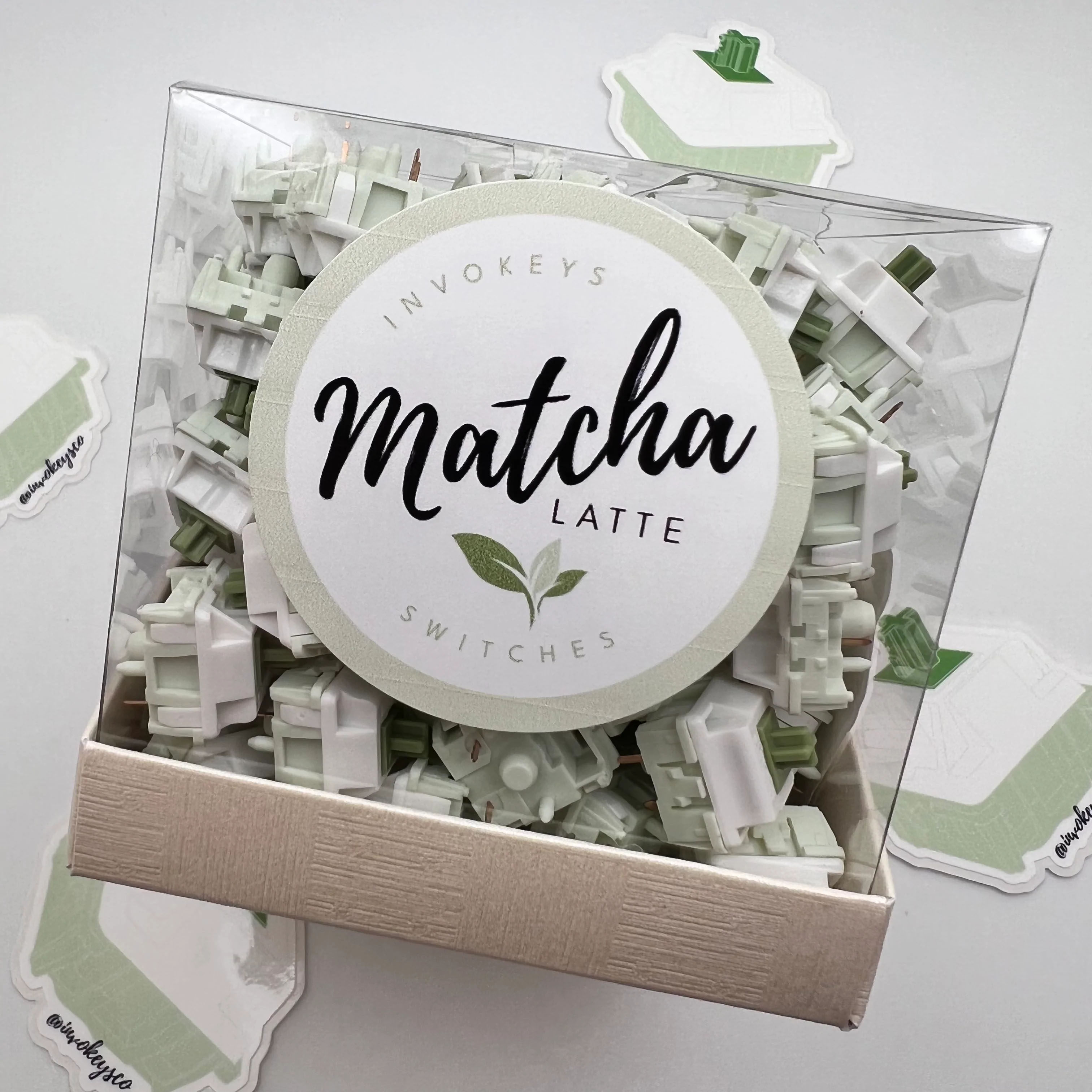 INVOKEYS MATCHA LATTE LINEAR SWITCHES LINEAR 60G MATCHA LATTE SWITCH V2