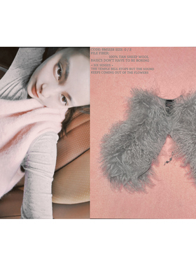 WEIQIN Pristine 棉修身弹力长袖衫 芝麻灰长滩羊毛马甲