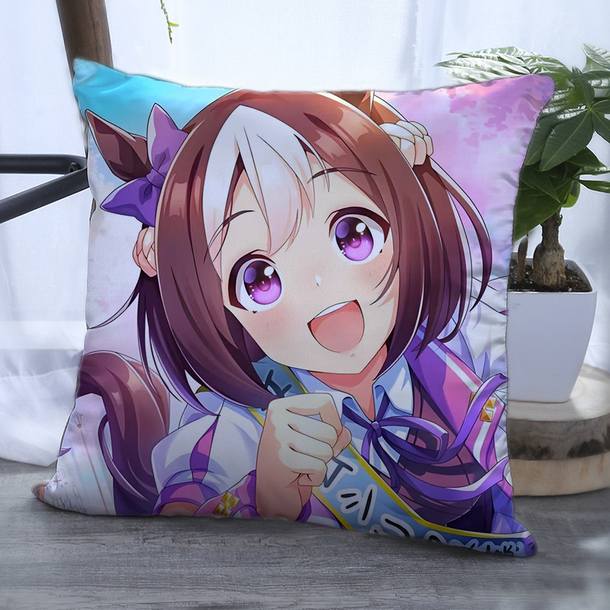 赛马娘周边抱枕定制动漫东海帝皇米浴小栗帽沙发靠垫玩偶枕头礼物