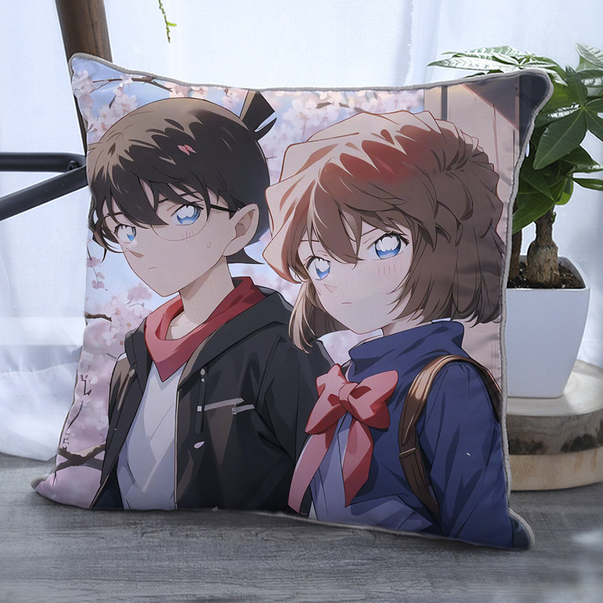 灰原哀抱枕名侦探柯南周边可爱卡通动漫枕头靠垫双面定制生日礼物