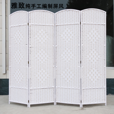屏风隔板玄关隔断隔断草编屏风