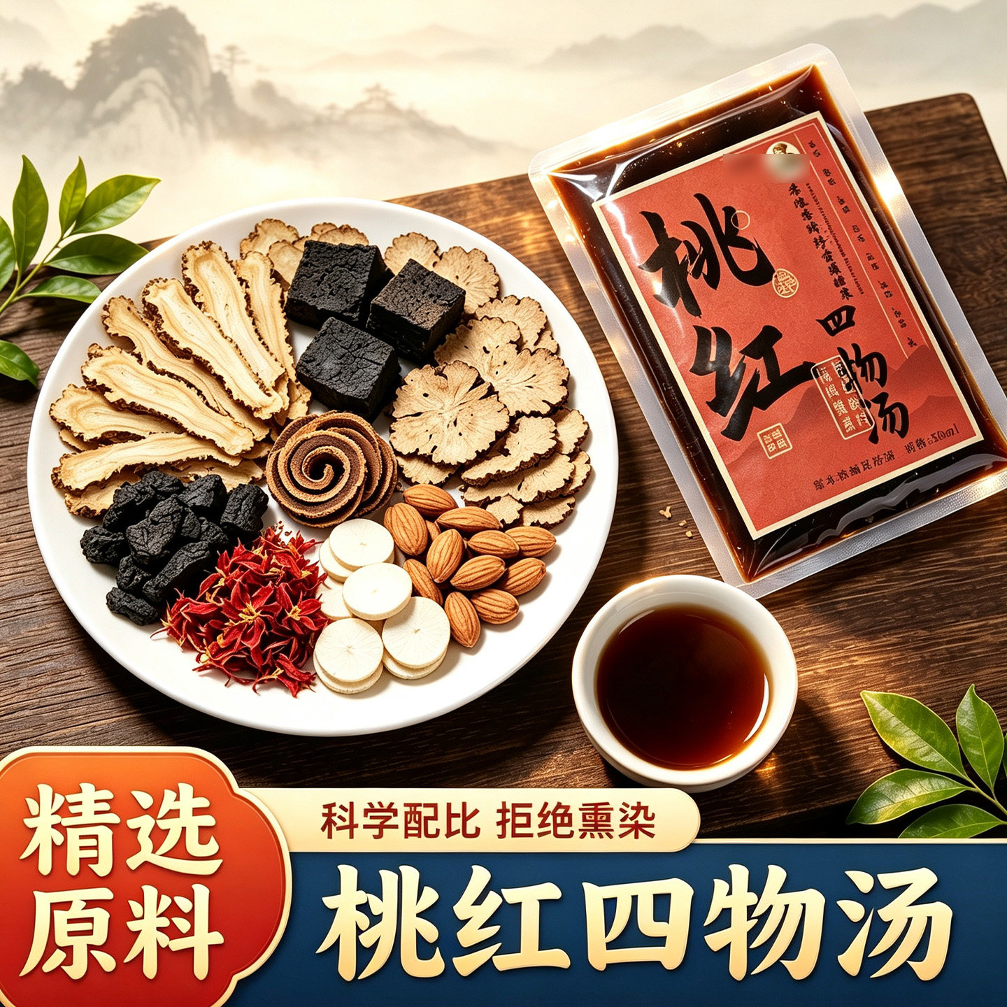 桃红四物汤解郁汤泡脚包手脚冷结块调理免煮速溶罗大伦推荐三伏天
