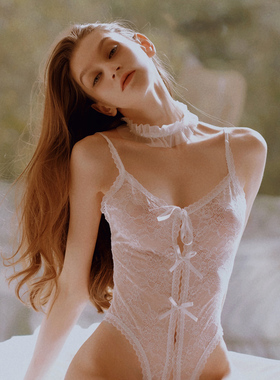 塑身衣收腹束腰连体睡衣管阿姨十点半D-002性感蕾丝无钢圈内衣女