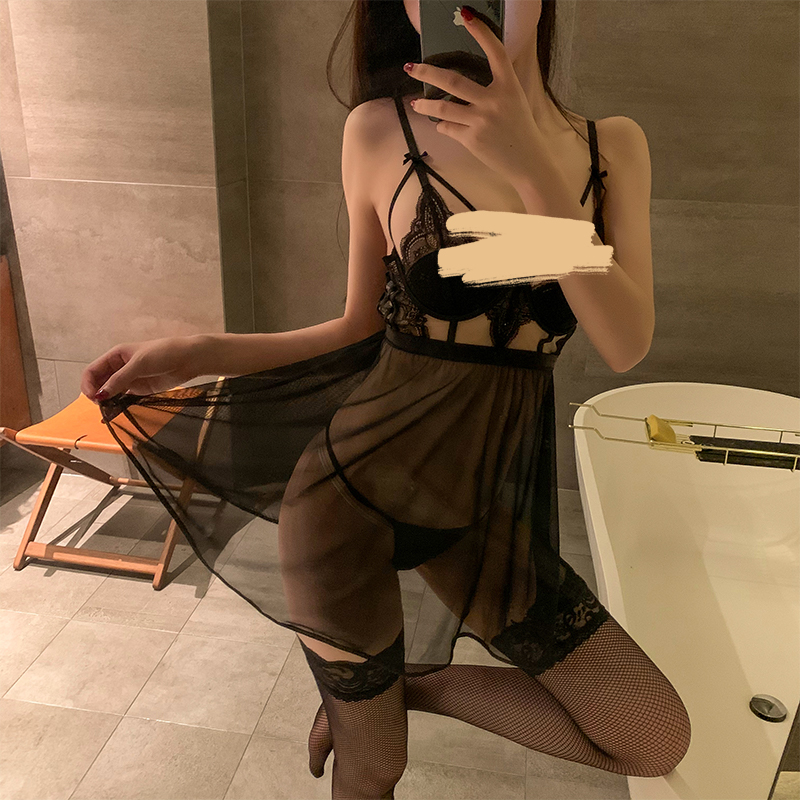 性感薄纱透视睡裙新品