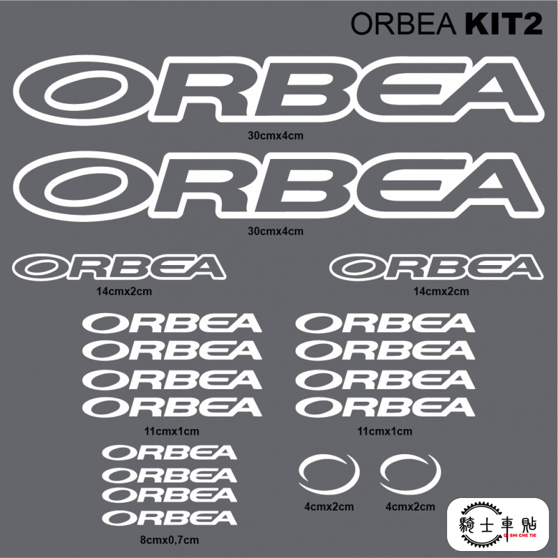 ORBEA-11 山地车贴纸保护贴装饰改装贴AM车贴轮圈sticker户外单车