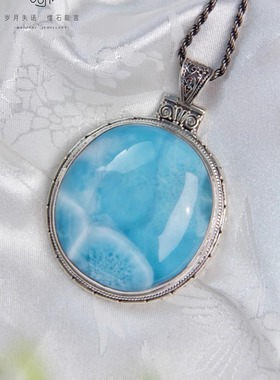 天然海纹石吊坠毛衣坠女款