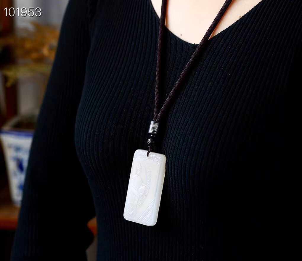 Nephrite  Suet jade a buddism godness guanyin Pendant size: 65 × 32.5 × 11mm weight: 55.51 gramin the Accessories/Fashion Jewelry, Pendant/Pendant  category - from Buy2taobao.com to provide professional Taobao agent buy service