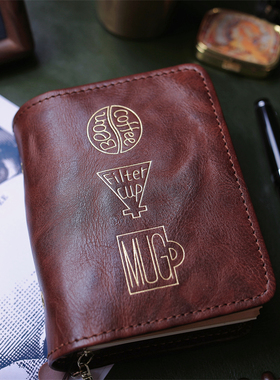 2025真皮活页手账本A7m5A6复古会议记事本多功能贯通A8随身旅行本