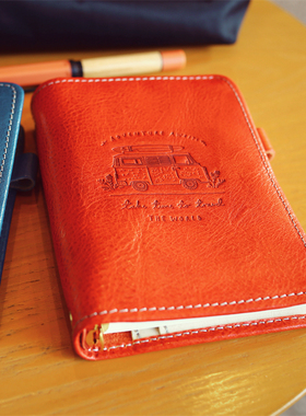 A6奇葩手账本真皮a7随身活页日程本简约商务笔记本多功能收纳本子