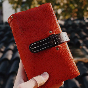 真皮活页A6Slim手帐记事本多功能收纳A7A6随时旅行笔记本