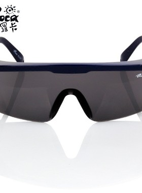 罗卡 AL026黑框/灰色镜片防雾眼镜 平光安全防护目镜抗冲击防风镜