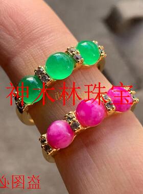 精选舒俱来戒指女款银戒指苏纪石