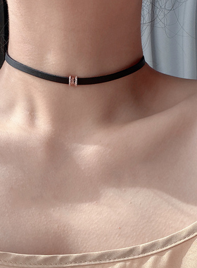 明星同款S925纯银小蛮腰颈链项圈