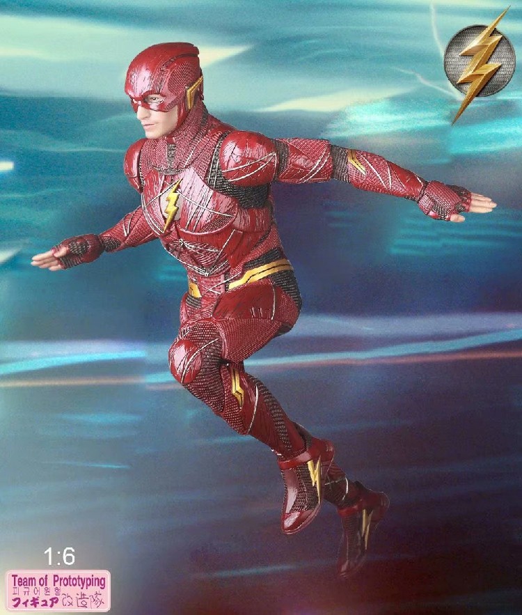 team of prototyping改造队正义联盟闪电侠奔跑姿势模型手办摆件