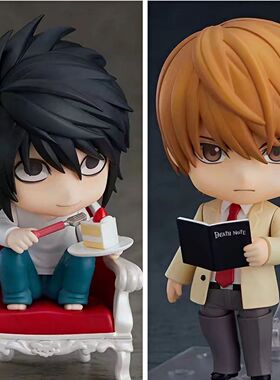 Q版粘土 死亡笔记 1160# 夜神月 1200 L 2.0 可动换脸公仔 手办