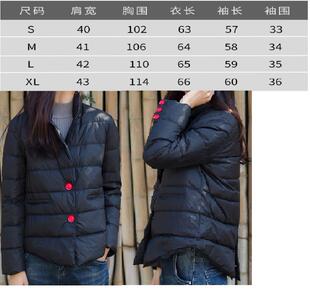 新款轻薄羽绒服百搭简约气质短款净色小西装领潮牌女外套服装纸样