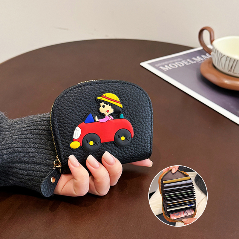 防消磁卡包女小巧可爱学生证件包