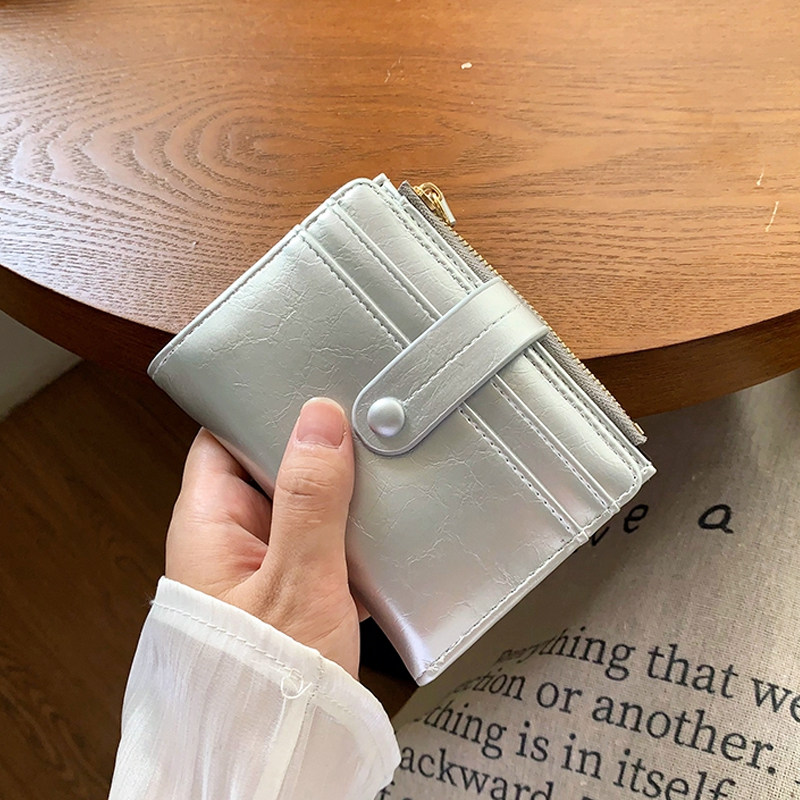 复古小众折叠短钱包时尚百搭