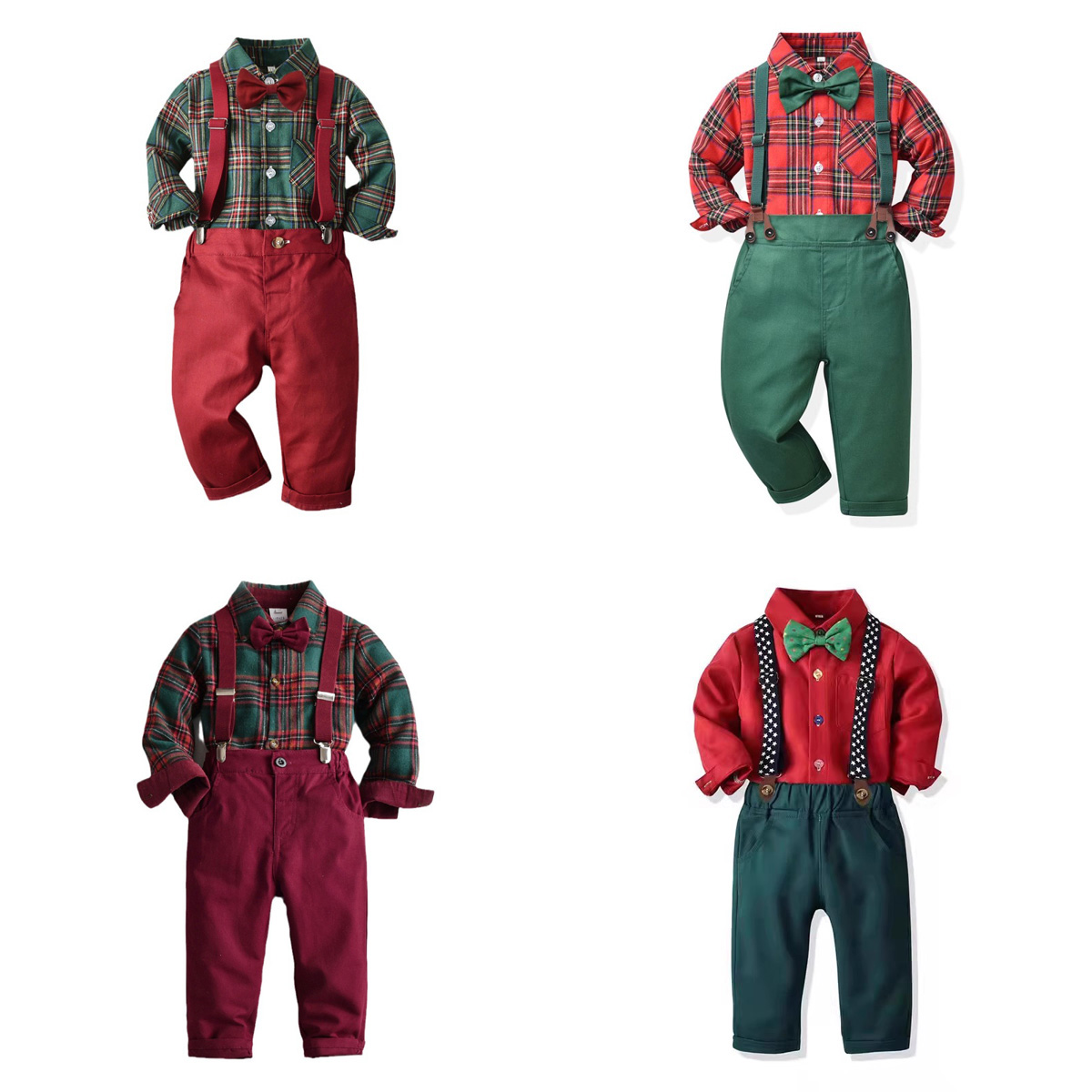 儿童圣诞节服装男女童表演衣服