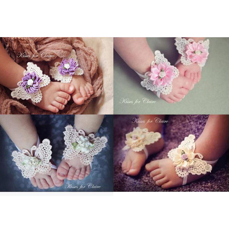 新生儿摄影道具拍摄脚花宝宝满月百天拍照饰品儿童影楼服装艺术