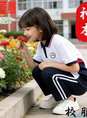神木市校服春秋夏季外套长裤短袖小学初高中套装正品学校指定