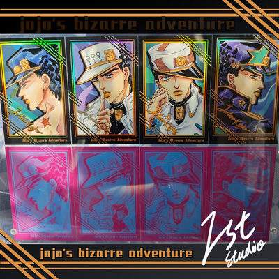 JOJO空条承太郎黑金拍立得吧唧谷