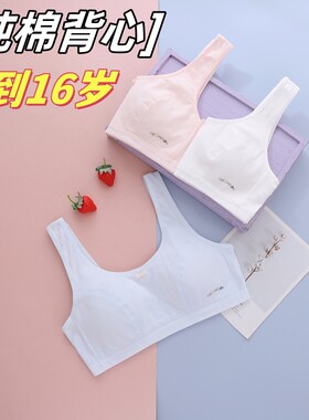 发育期小背心无钢圈无海绵纯棉