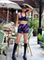 REYNA GYM BRA HALTERNECK BEAUTY BACK YOGA BRA SPORTS RUNNING QUICK DRY SHORTS SET WOMEN