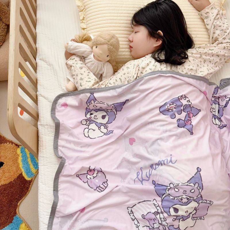 A类儿童夏凉空调被冰丝毯ins库洛米薄款盖毯巾幼儿园午睡毯子秋季,床上用品,休闲毯/毛毯/绒毯,淘宝优惠券,粉丝福利购,淘宝优惠卷