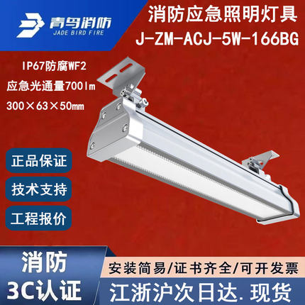 正品北大青鸟J-ZM-ACJ-5W-166BG条形灯 IP67青鸟消防应急照明灯具