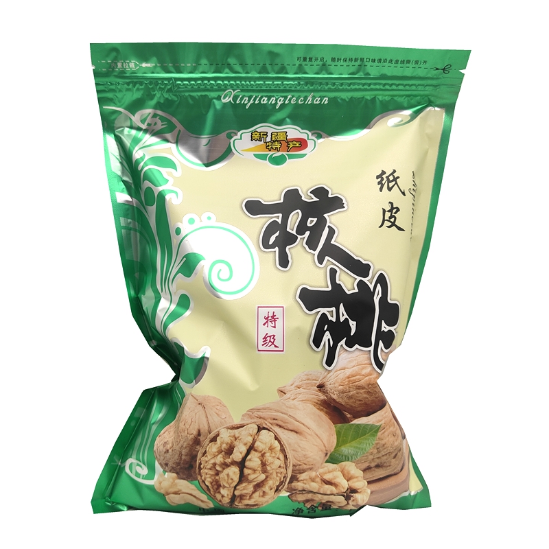 新疆阿克苏185纸皮核桃大薄皮新鲜5斤天然手剥生原味熟奶香草本