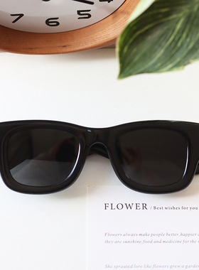 JENNIE同款墨镜女款高级感太阳眼镜防紫外线黑色方形显脸小UV400