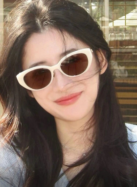 25新款猫眼带鼻托墨镜女UV400高清尼龙太阳镜防紫外线5097