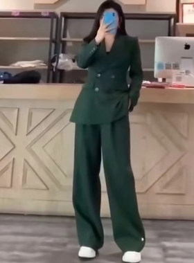 专贵品质羊毛双排扣修身西服套装