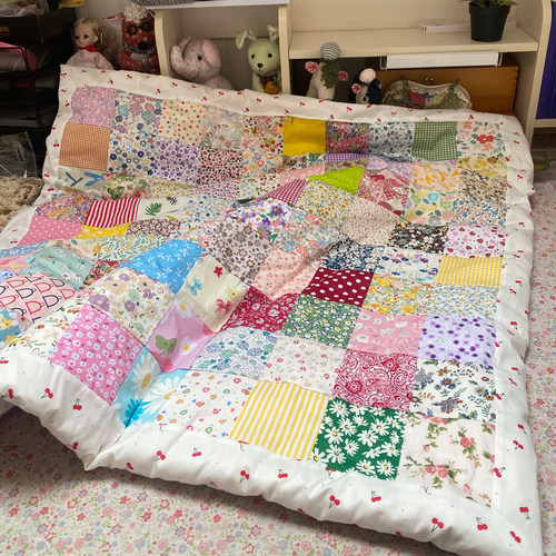 纯棉百家被diy手工拼布送教程