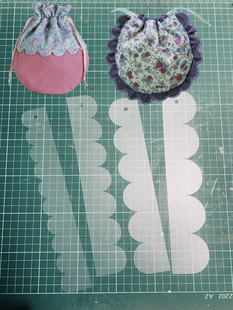 手工拼布DIY缝纫绘图工具套装波浪花边模板4个规格一套