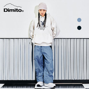 ACE雪具W24 DIMITO PLAYBOY合作款单板男女户外宽松滑雪裤46AC078