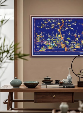 西安印钞《百鸟朝凤图》钞艺画