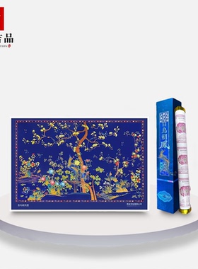 非法定货币西安印钞故宫《百鸟朝凤图》限量钞艺画背附《洛神赋》