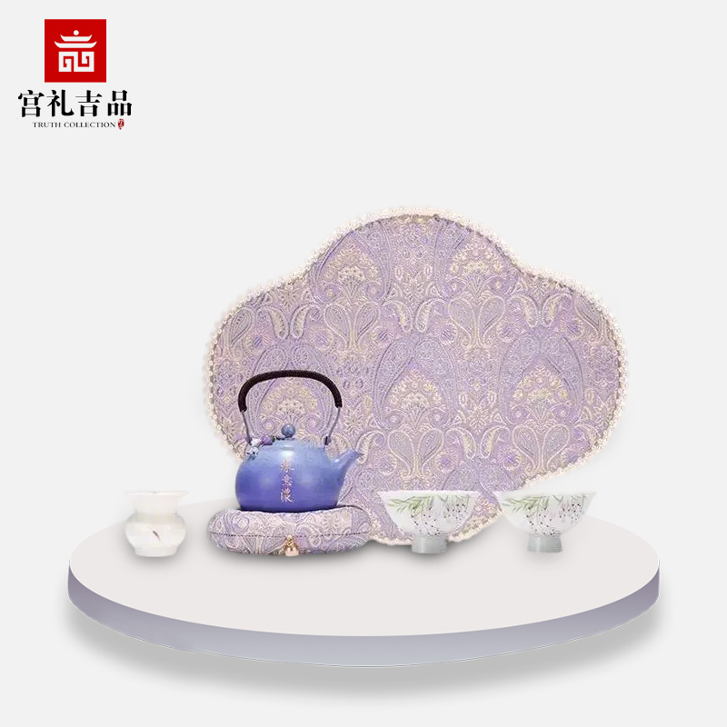 朱炳仁铜春意浓茶礼套装一壶两杯送礼功夫便携茶具春茶季礼品