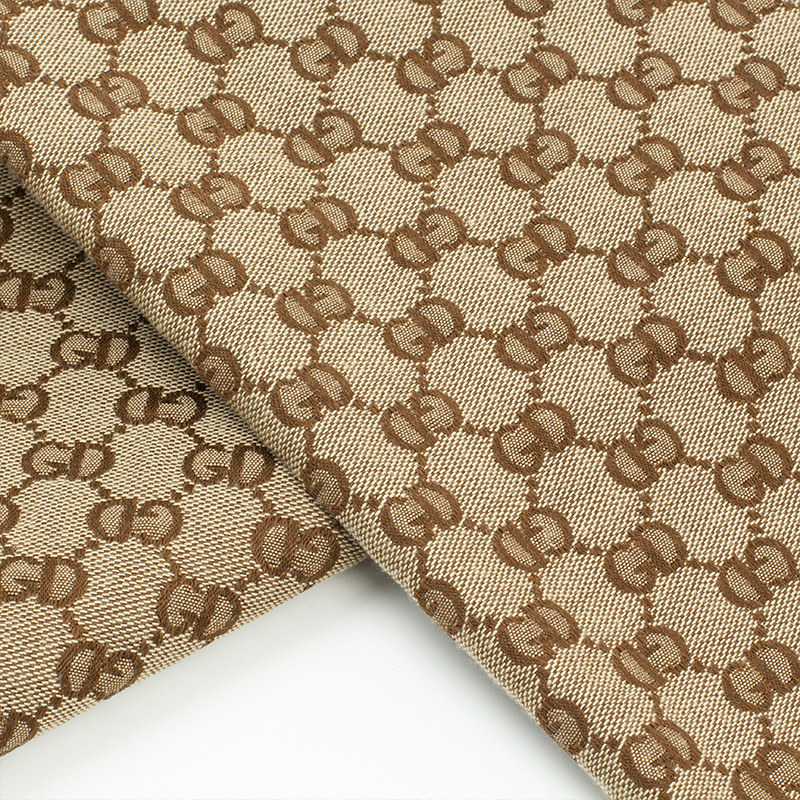 字母色织提花面料高档手工diy服装包包裤子外套布料