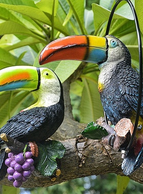 户外幼儿园仿真挂件庭院大嘴鸟