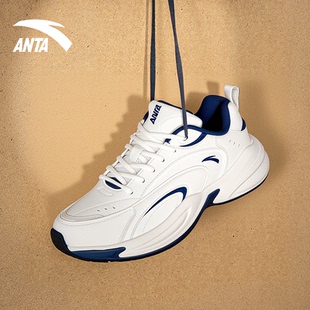 青少年羽毛球鞋 安踏男鞋 厚底增高老爹鞋 男跑鞋 复古ACE休闲运动鞋