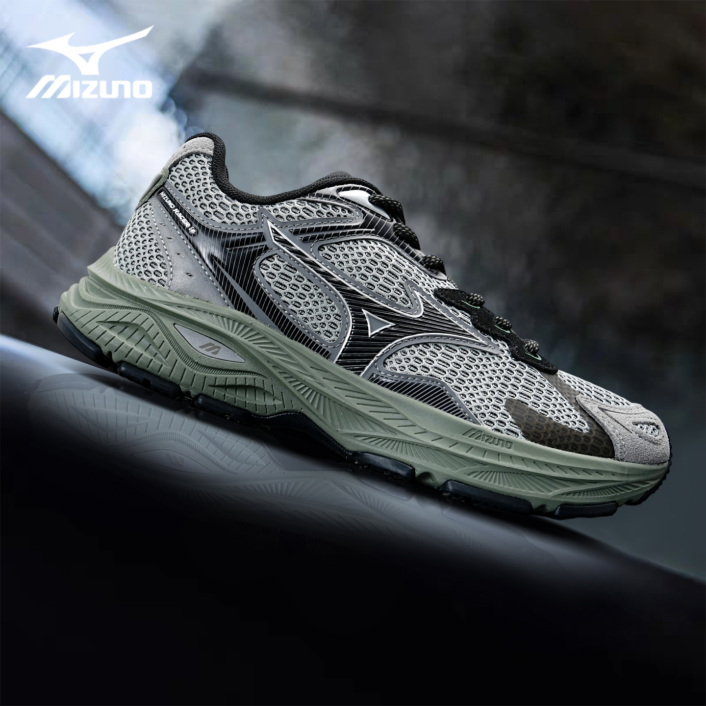 Mizuno/美津浓 Racer S 运动鞋防滑耐磨男女同款透气跑步鞋老爹鞋