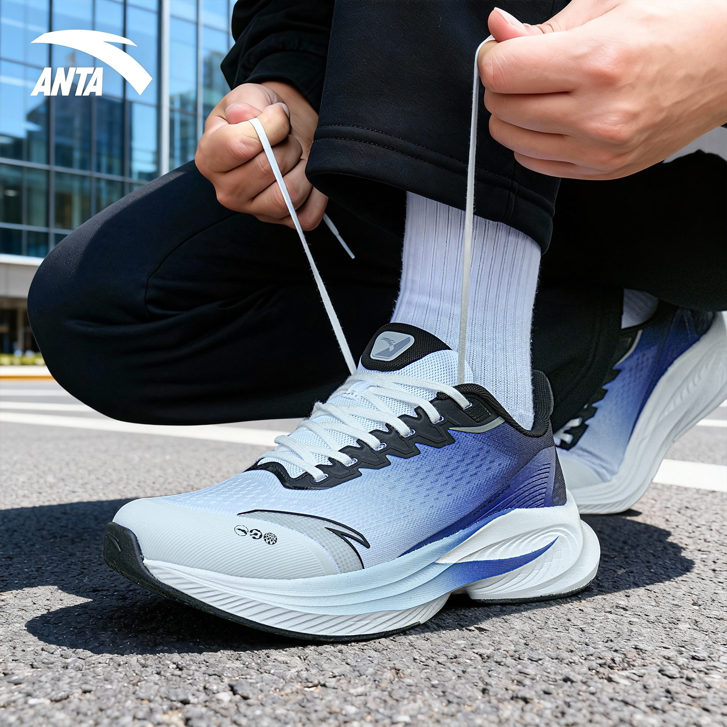 安踏毒刺6运动鞋男鞋夏季羽毛球鞋中考体测减震跑鞋青少年跑步鞋