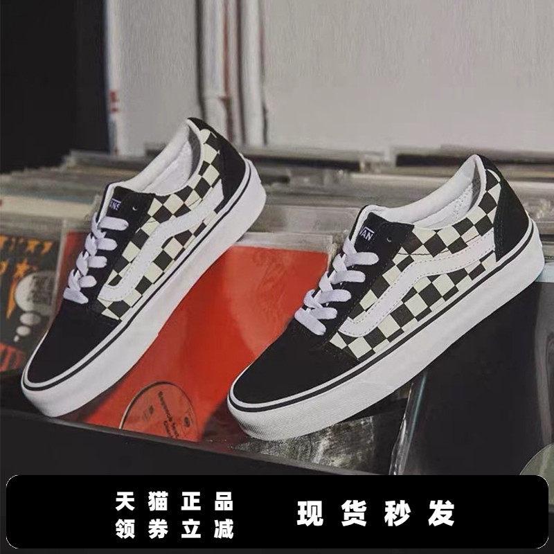 vans范斯正品黑白经典款棋盘格冬季男女帆布鞋滑板鞋vn0a38g1p0s