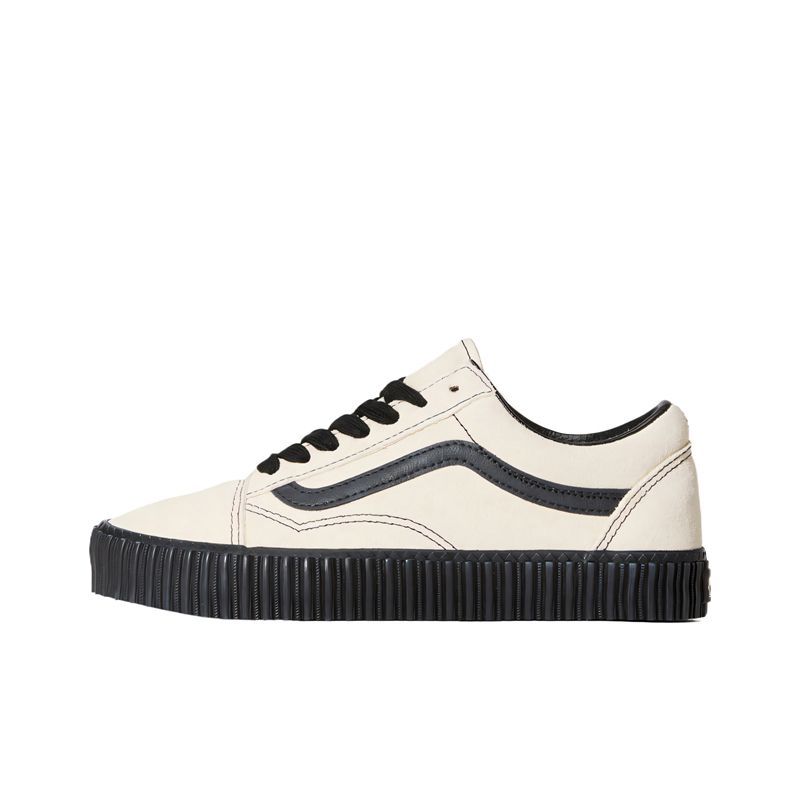 Vans范斯Old Skool Creeper Grunge 低帮 板鞋 男女同款 白色