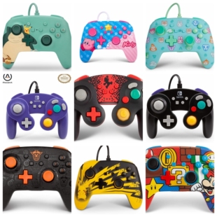 PowerA原装任天堂Switch手柄NGC马里奥 Animal宝可梦动森蓝牙无线