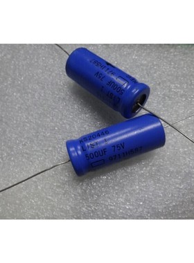 西电(KS20446) 500UF/75V 75V 500uf胆机轴向电解电容